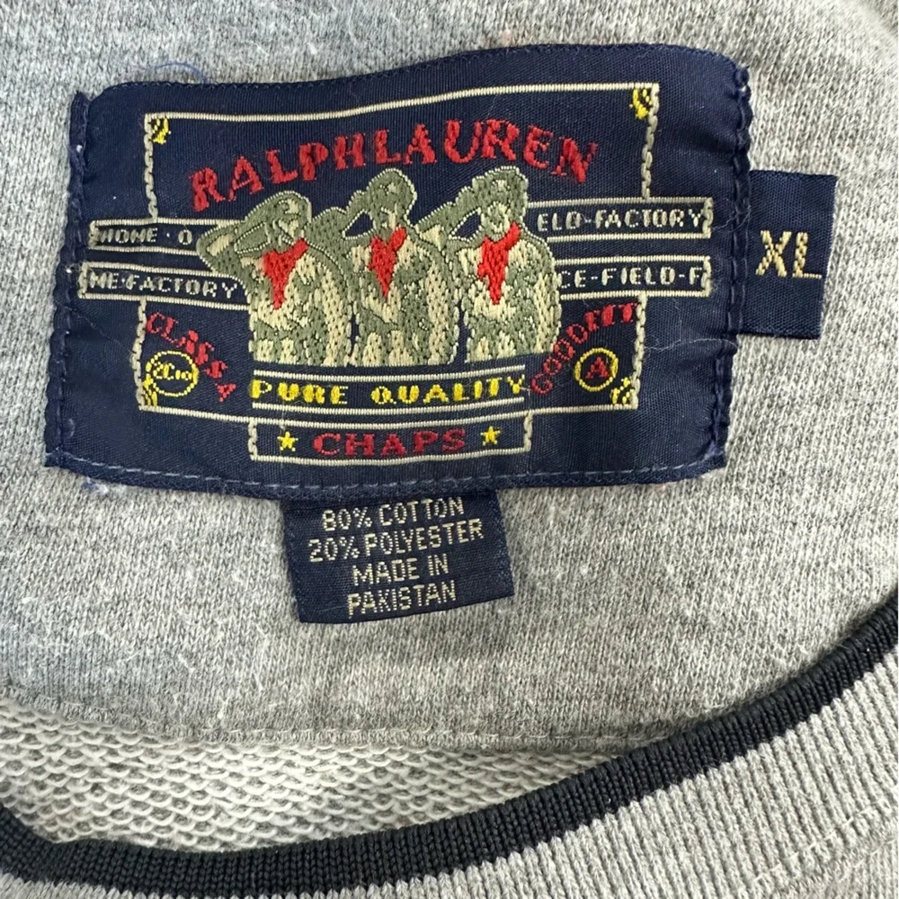 Ralph Lauren Chaps Boy Scout Label Vintage Sweatshirt - Picture 9 of 12